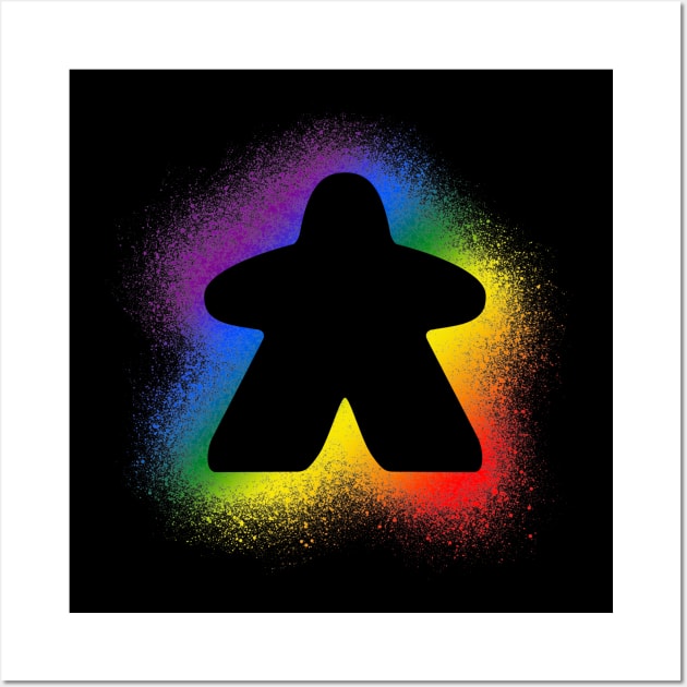 Meeple Spray - Rainbow Wall Art by Jobby